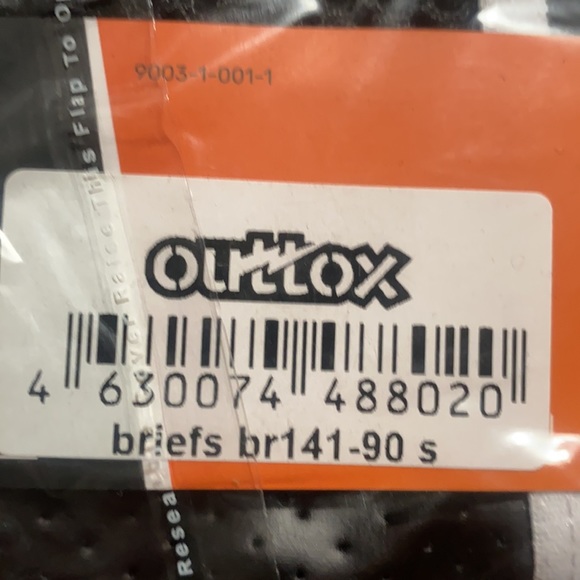 Outtox Black Wrap rear briefs. BR141-90-Small - Picture 3 of 3